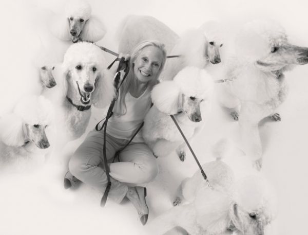 Karen LeFrak and Puppies Photo
