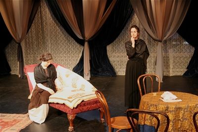 Masha (Gina Leon) and Paulina (Dana Mazzenga) Photo
