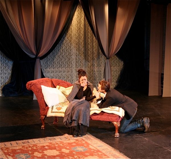 Nina (Vaishnavi Sharma) and Treplev (Michael Goldlist) Photo
