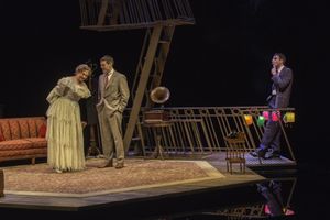 Cherry Jones, Brian J. Smith, and Zachary Quinto Photo