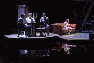 Zachary Quinto, Cherry Jones, Brian J. Smith, Celia Keenan-Bolger Photo