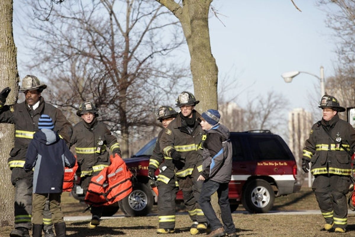  Eamonn Walker, David Eigenberg, Joe Minoso, Jesse Spencer, Christian Stolte at 
