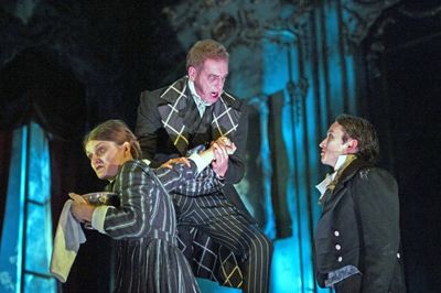 Isabelle Joss (Molly), Jack Ellis (Jaggers) and Taylor Jay-Davies (Young Pip) Photo