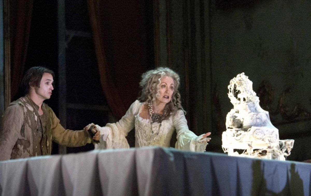 Taylor Jay-Davies (Young Pip) and Paula Wilcox (Miss Havisham) at 