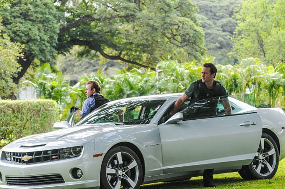 Scott Caan, Alex O'Loughlin at 