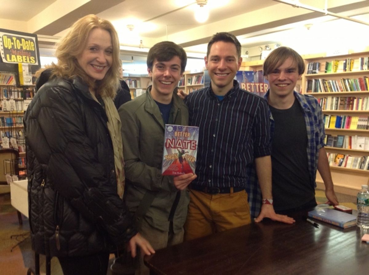 Jan Maxwell, Henry Hodges, Tim Federle, Michael Herwitz at 