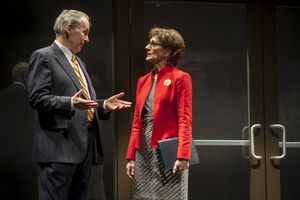 Patrick Clear (President) and Janet Ulrich Brooks (Provost) @ BroadwayWorld Patrick Clear (President) and Janet Ulrich Brooks (Provost) Photo