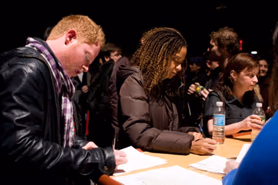 Jesse Tyler Ferguson, Tracie Thoms and Rachel Dratch
 Photo