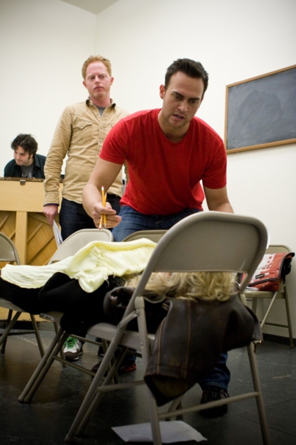 Jesse Tyler Ferguson and Cheyenne Jackson at 