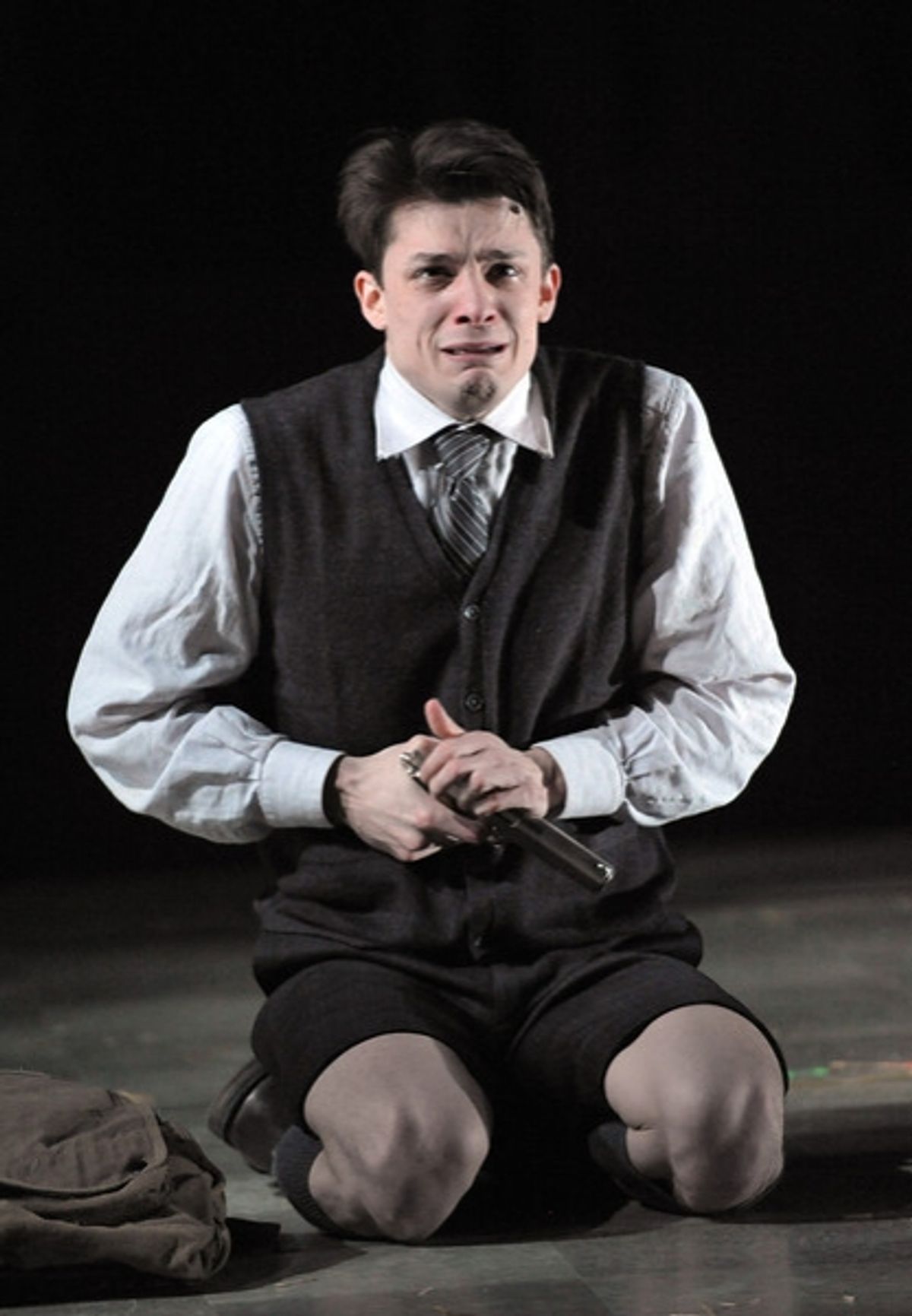 Moritz (Parker Drown) prepares to commit one last desperate act. at 