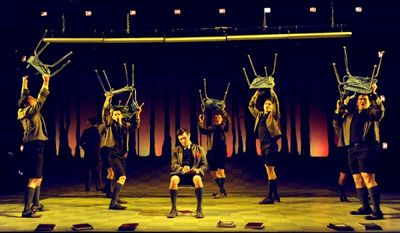 Melchior (Matthew Kacergis) and the cast of Olney Theater Center's production of SPRI Photo