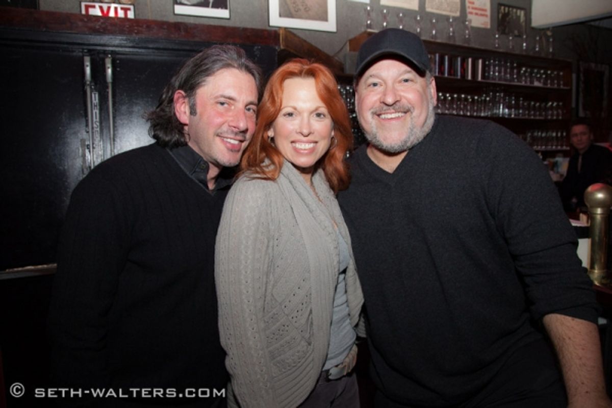 Clint de Ganon, Carolee Carmello, Frank Wildhorn at 