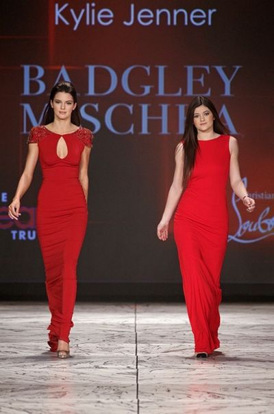 Kendall and Kylie Jenner in Badgley Mischka (Photo by Dan & Corina Lecca) Photo