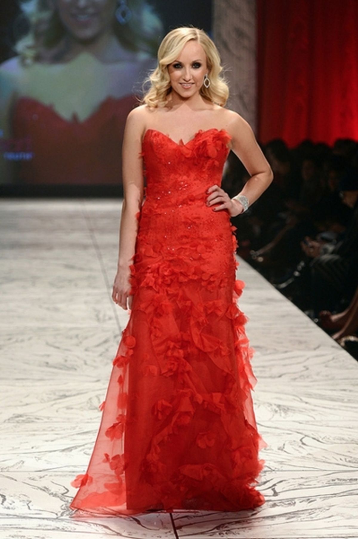 Nastia Liukin in Reem Acra (Photo by Dan & Corina Lecca) at 