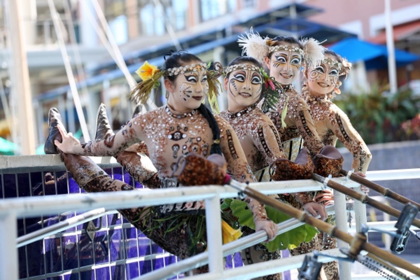 Photo Flash: Cast of Cirque du Soleil's TOTEM Surprises Bayside Market Place Crowds  Image