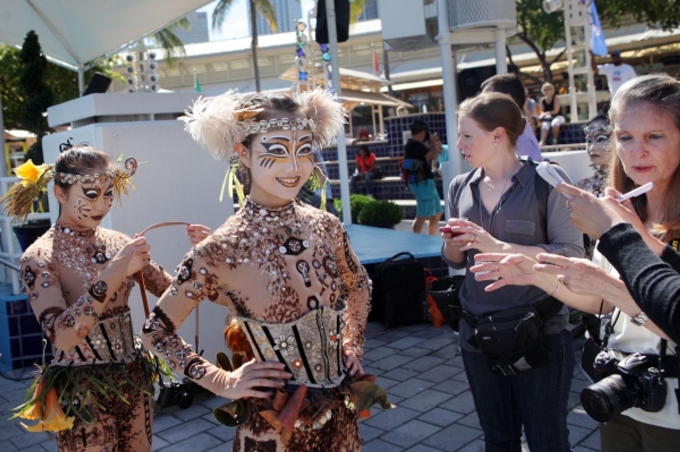 Photo Flash: Cast of Cirque du Soleil's TOTEM Surprises Bayside Market Place Crowds  Image