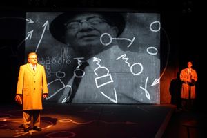 Edward Furs as Vince Lombardi and Jarred Baugh as Michael McCormick @ BroadwayWorld Edward Furs as Vince Lombardi and Jarred Baugh as Michael McCormick Photo