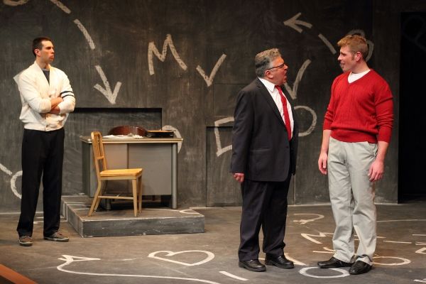 Ryan Imhoff as Jim Taylor, Edward Furs as Vince Lombardi and Brandon Dahlquist as Pau Photo