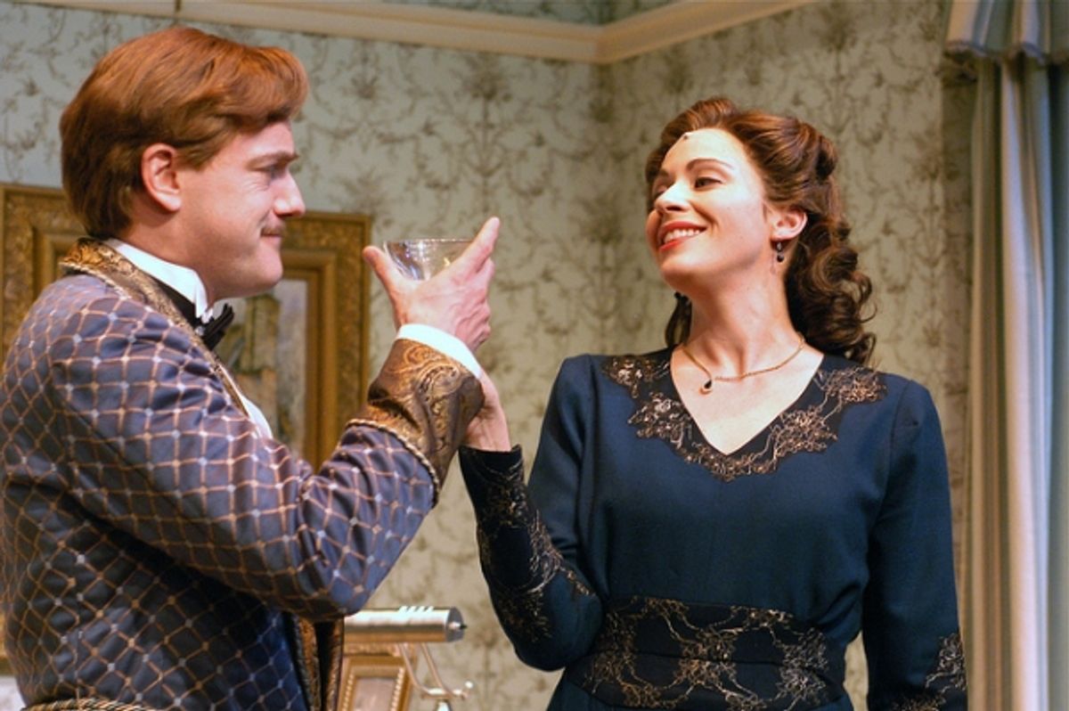 Pictured: Steven Cole Hughes (Charles) and Kate Berry (Ruth) at 