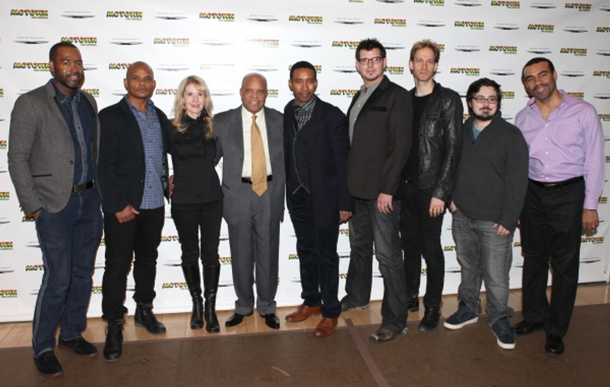 Berry Gordy & Director Charles Randolph-Wright with the creative team at 
