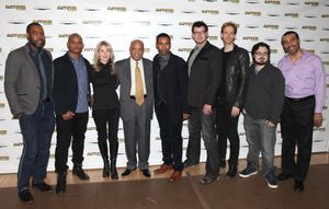 Berry Gordy & Director Charles Randolph-Wright with the creative team Photo