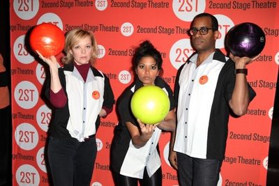 Emily Bergl, Rebecca Naomi Jones & Daniel Breaker. Photo Credit: Walter McBride Photo