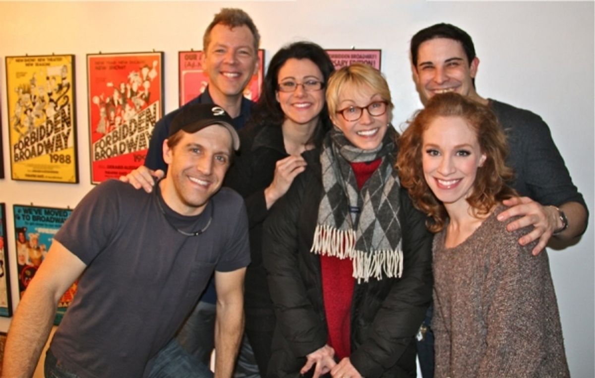 Sandy Duncan and FORBIDDEN BROADWAY Cast at 
