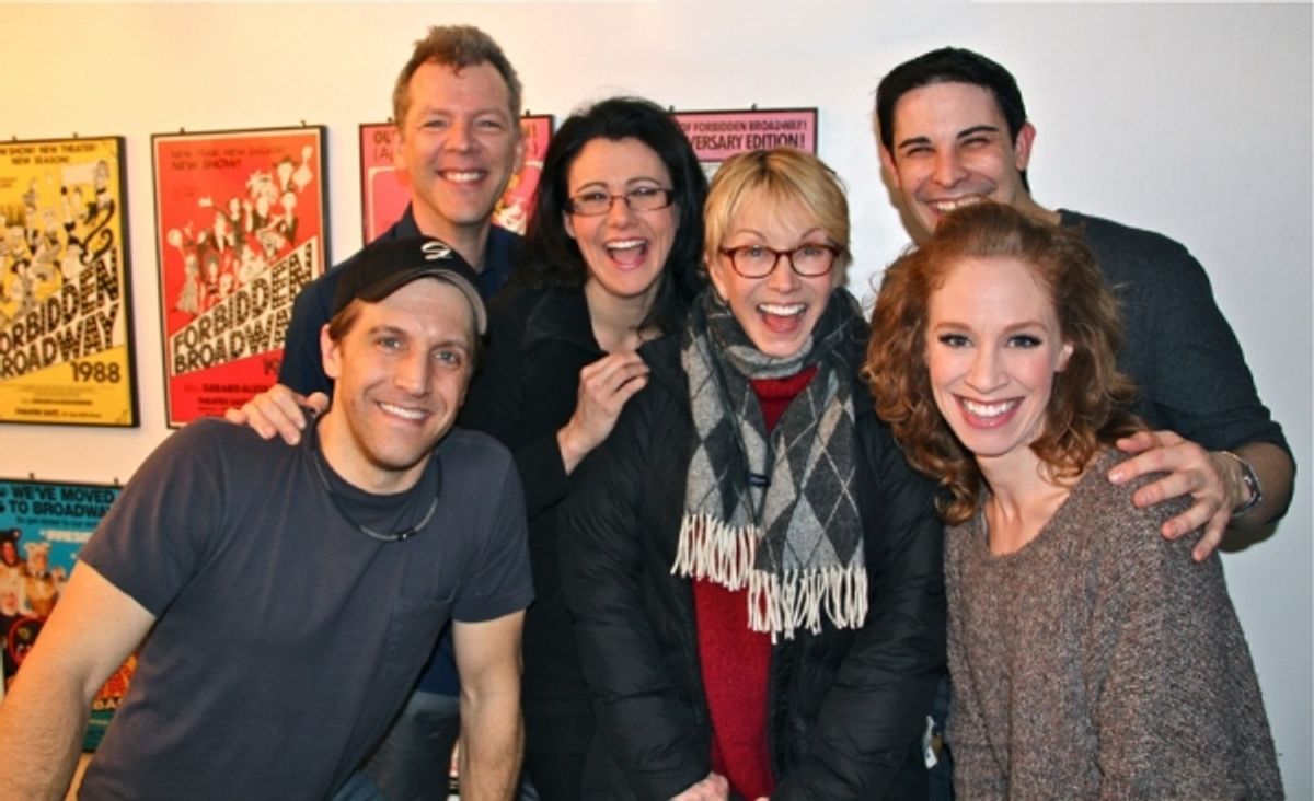Sandy Duncan and FORBIDDEN BROADWAY Cast at 
