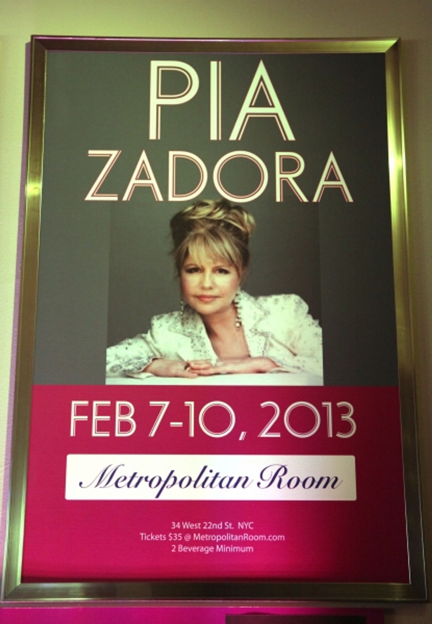 Exclusive Photo Coverage: Pia Zadora Plays Metropolitan Room  Image