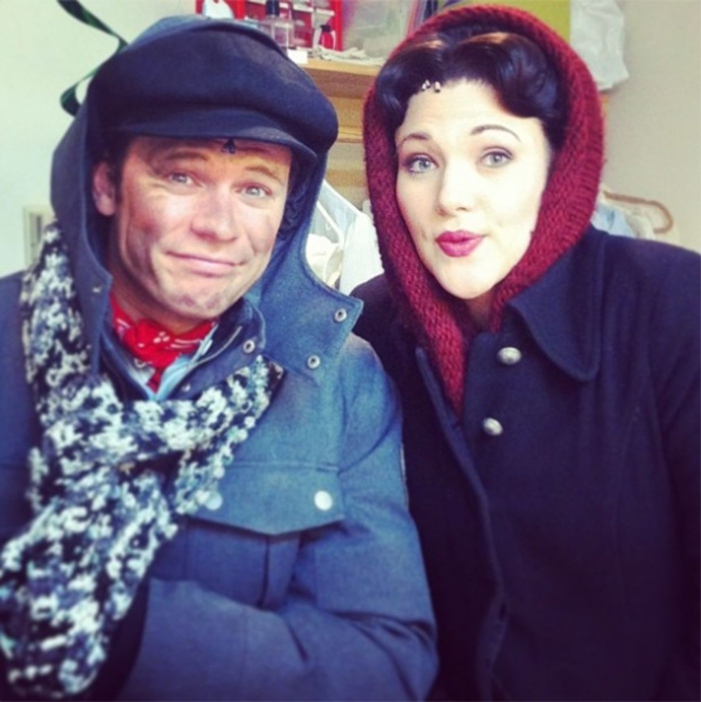 Photo Flash: Saturday Intermission Pics, Feb 9 - Broadway Snowman, ANNIE's Entourage, HAIR Does MOTOWN and More! Photo Flash: Saturday Intermission Pics, Feb 9 - Broadway Snowman, ANNIE's Entourage, HAIR Does MOTOWN and More! Image