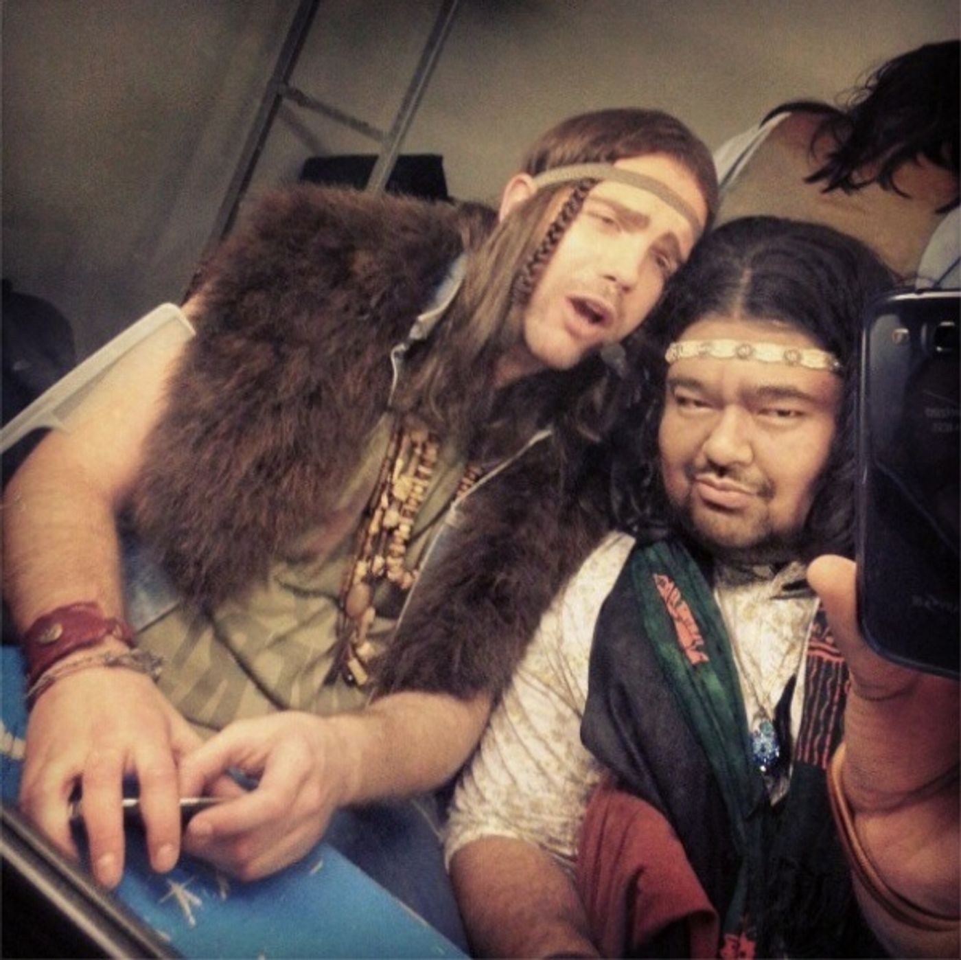 Photo Flash: Saturday Intermission Pics, Feb 9 - Broadway Snowman, ANNIE's Entourage, HAIR Does MOTOWN and More! Photo Flash: Saturday Intermission Pics, Feb 9 - Broadway Snowman, ANNIE's Entourage, HAIR Does MOTOWN and More! Image