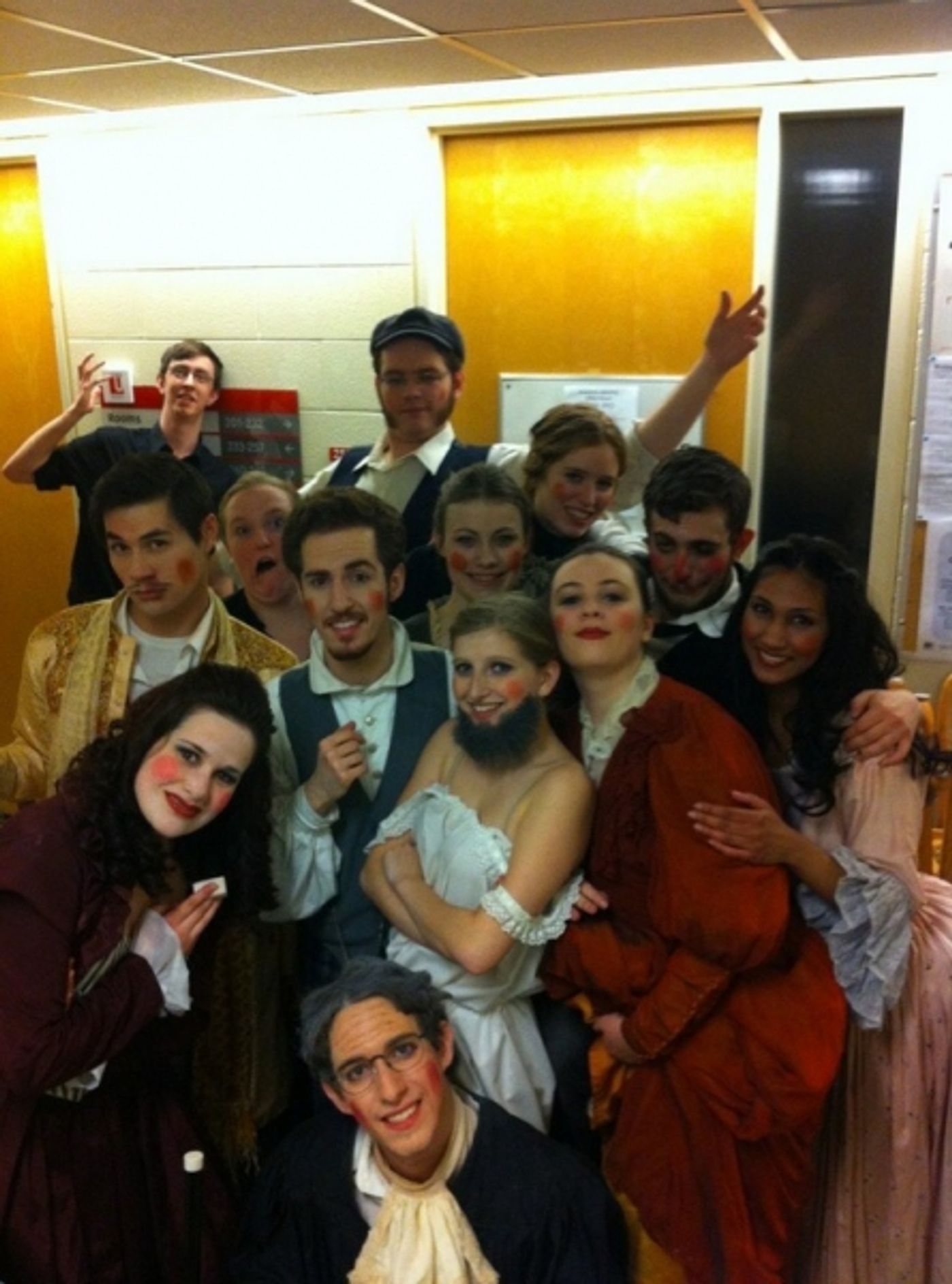 Photo Flash: Saturday Intermission Pics, Feb 9, Part 2 - CINDERELLA's Greg Hildreth & Santino Fontana, THE LION KING's Knitting Club and More!  Image