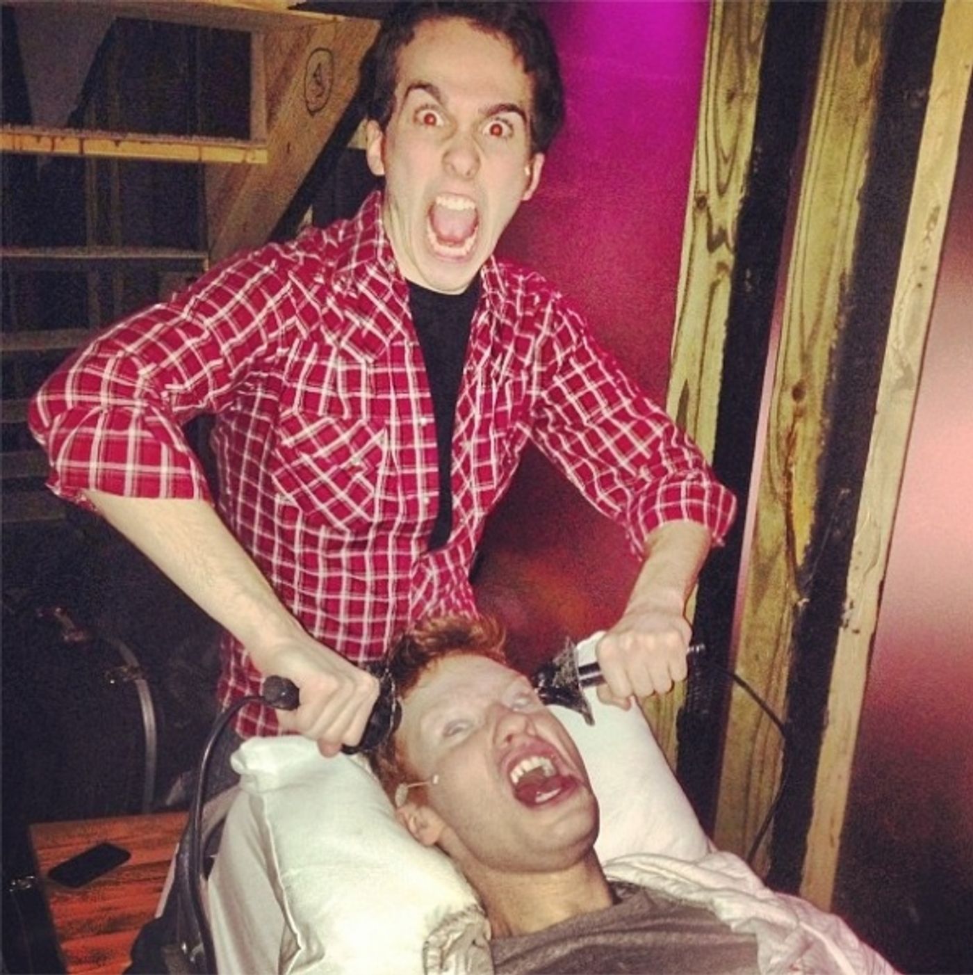 Photo Flash: Saturday Intermission Pics, Feb 9, Part 2 - CINDERELLA's Greg Hildreth & Santino Fontana, THE LION KING's Knitting Club and More!  Image