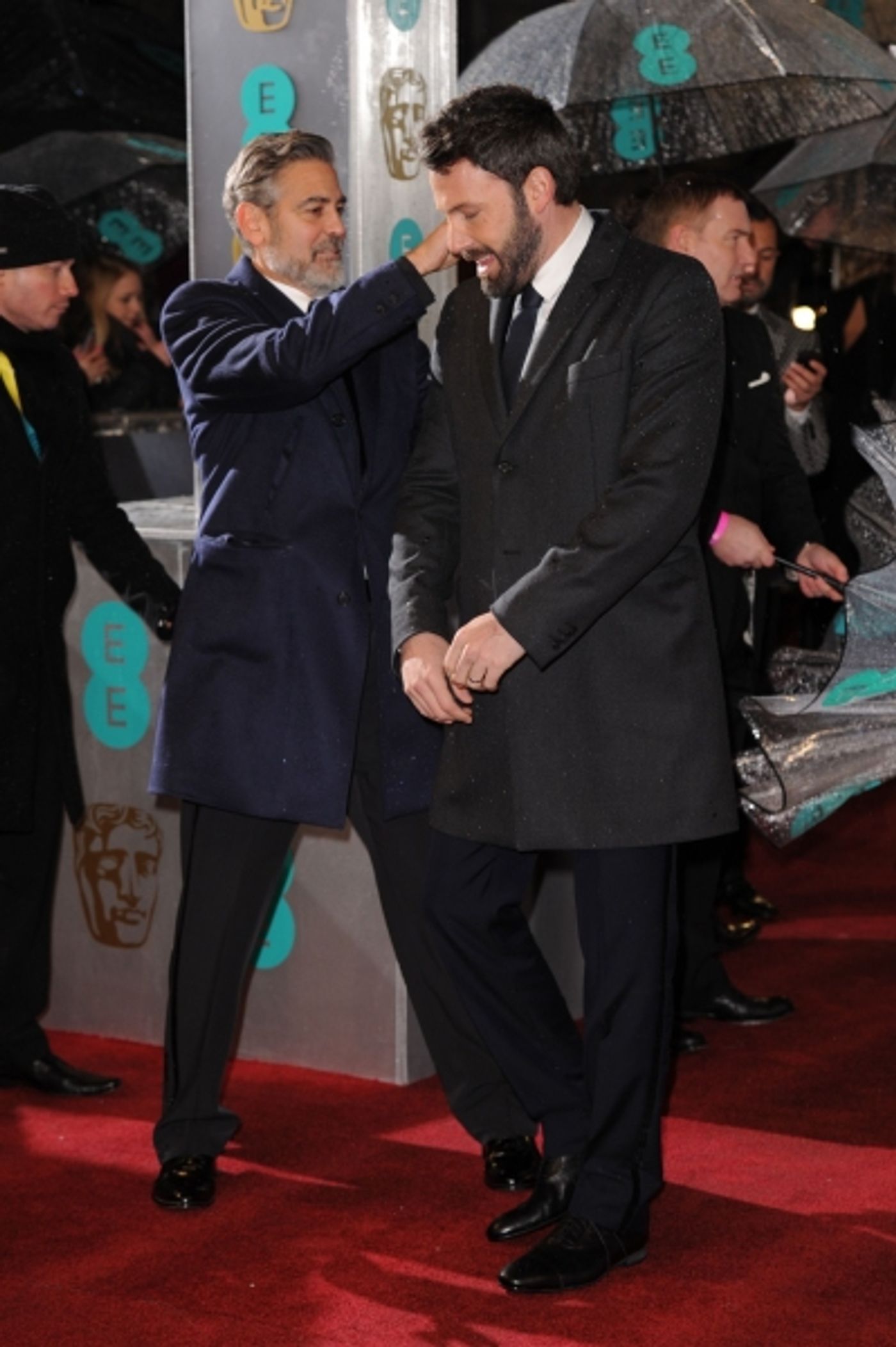 Photo Coverage: More From The BAFTA Red Carpet - Clooney, Affleck, Barks And More!  Image