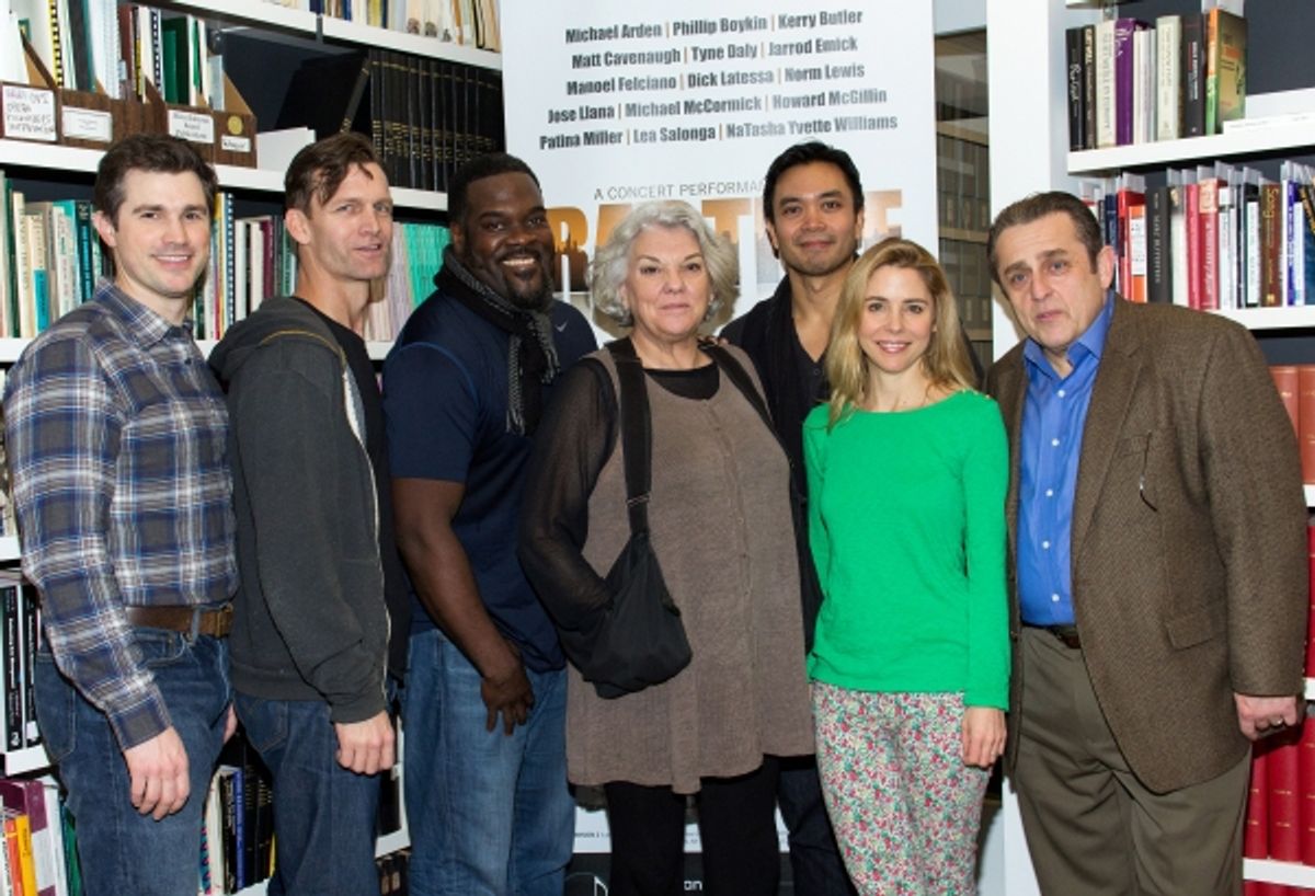 Matt Cavenaugh, Jarrod Emick, Tyne Daly, Jose Llana, Kerry Butler, Michael McCormick at 