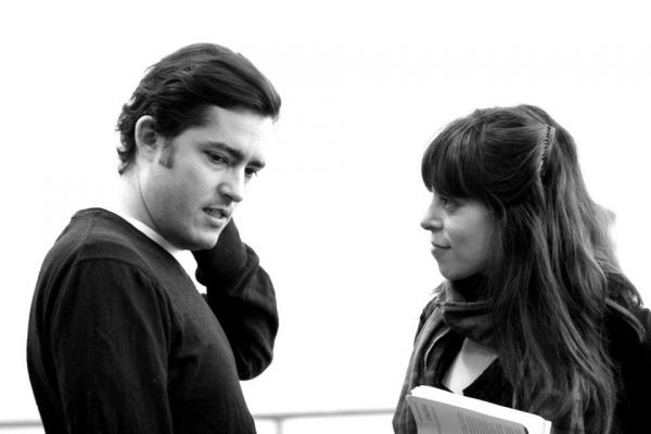 Matthew Amendt (Claudio) with director Arin Arbus Photo