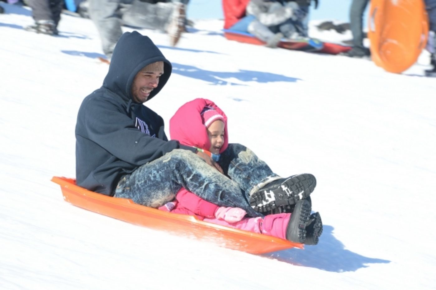 Photo Flash: Snow Day Fun at Crotona Park in the Bronx  Image