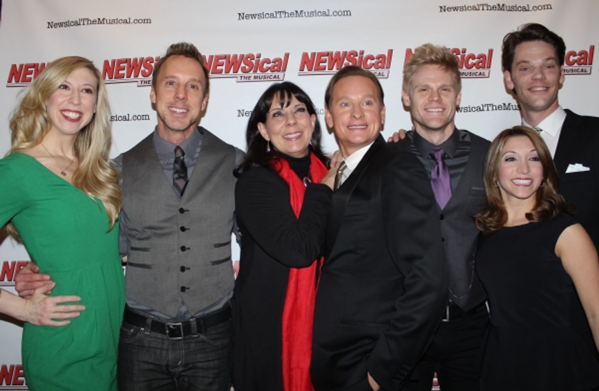 Carson Kressely and the cast of NEWSical the Musical at Carson Kressley Joins Cast of NEWSICAL!
