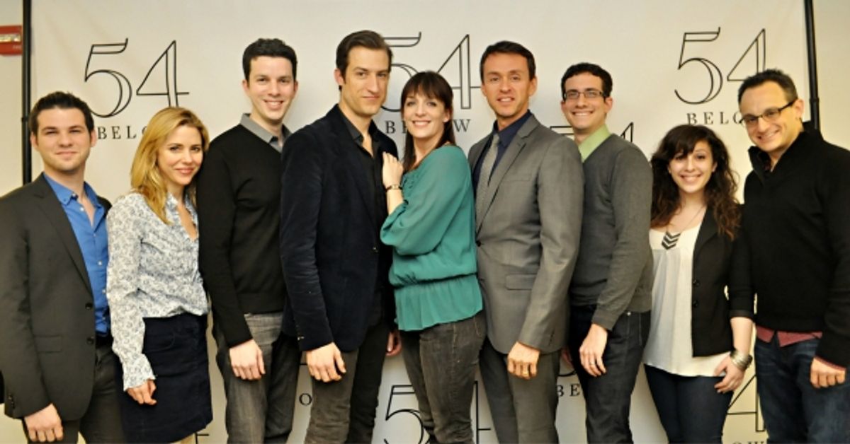 Etai BenShlomo, Kerry Butler, Alan Zachary, Bryce Ryness, Julia Murney, Andrew Lippa, Zachary Redler, Sara Cooper, and Michael Weiner at 