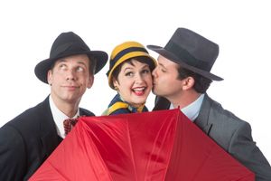 Ryan Drummond (Cosmo), Melissa WolfKlain (Kathy) and Keith Pinto (Don) Photo