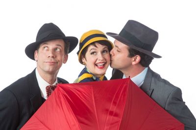 Ryan Drummond (Cosmo), Melissa WolfKlain (Kathy) and Keith Pinto (Don) Photo