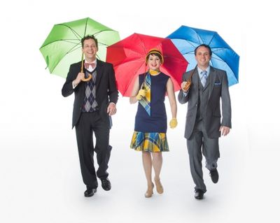 Ryan Drummond (Cosmo), Melissa WolfKlain (Kathy) and Keith Pinto (Don) Photo