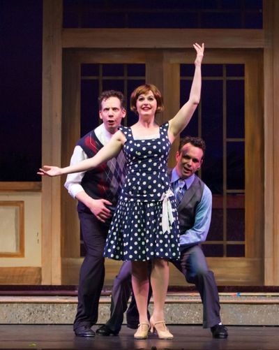 Ryan Drummond (Cosmo), Melissa WolfKlain (Kathy) and Keith Pinto (Don) Photo