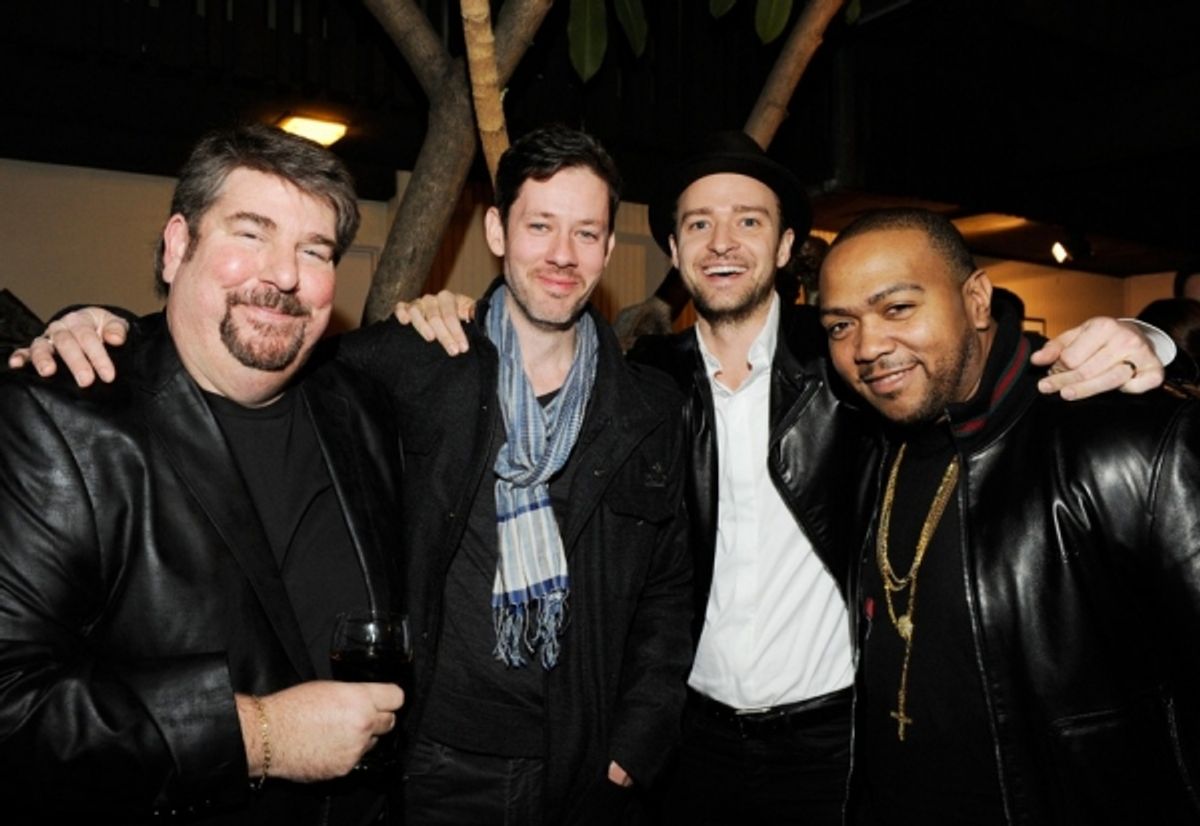 Trigg Ison, Darren LeGallo, Justin Timberlake, and Timbaland at 