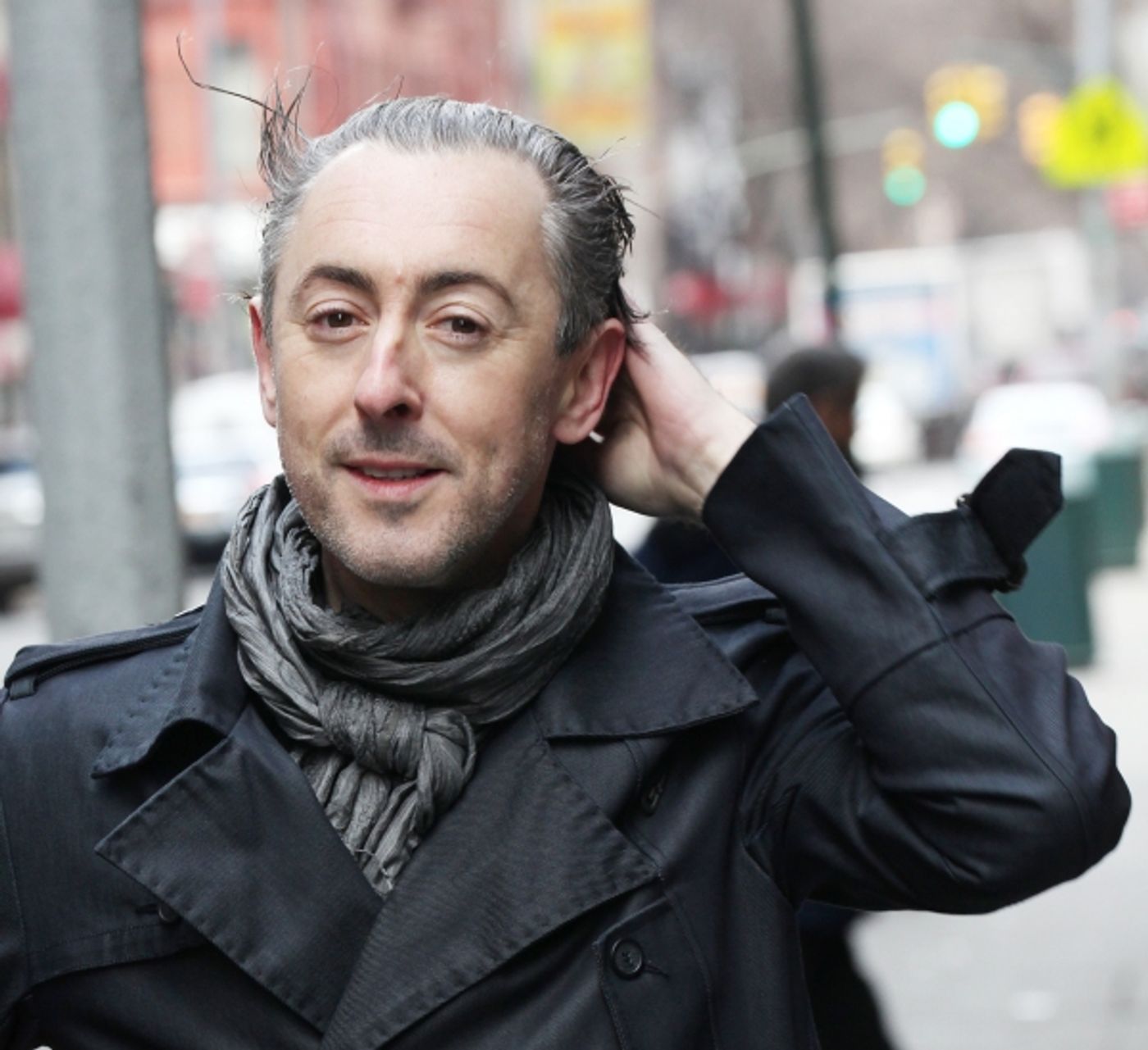 Photo Coverage:  Alan Cumming Helps Install MACBETH Marquee  Image