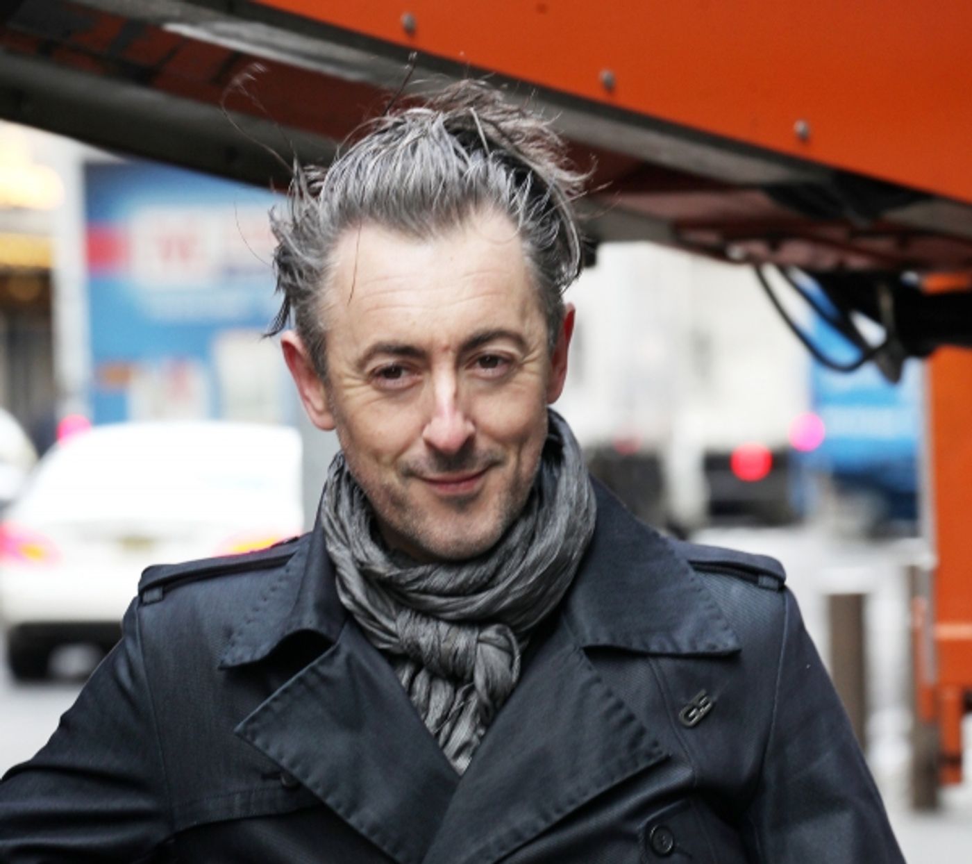 Photo Coverage:  Alan Cumming Helps Install MACBETH Marquee  Image