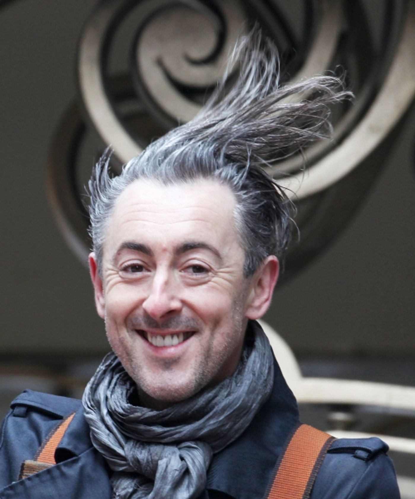 Photo Coverage:  Alan Cumming Helps Install MACBETH Marquee  Image