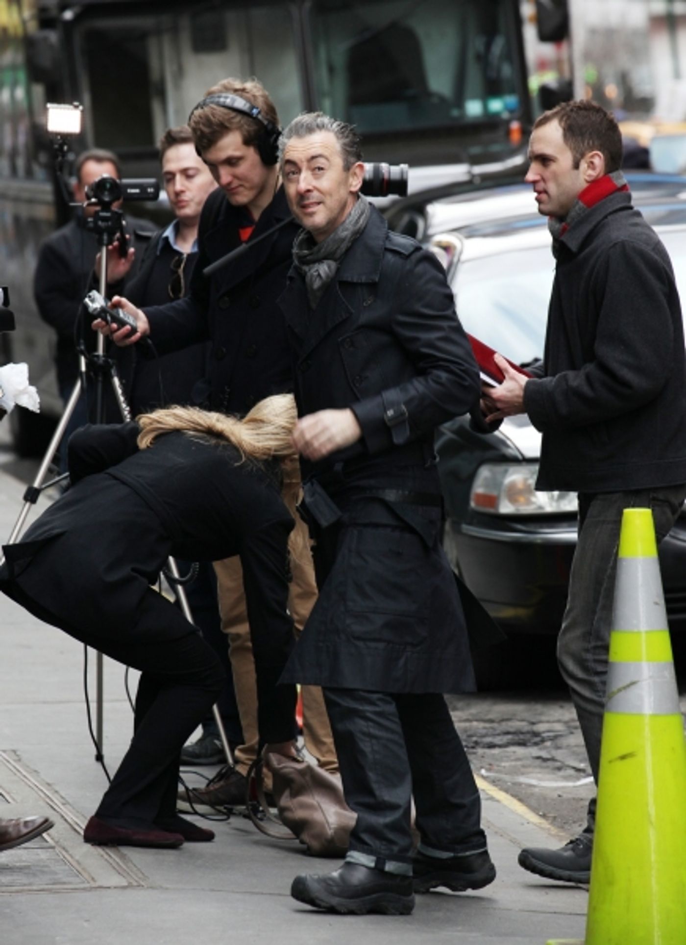 Photo Coverage:  Alan Cumming Helps Install MACBETH Marquee  Image