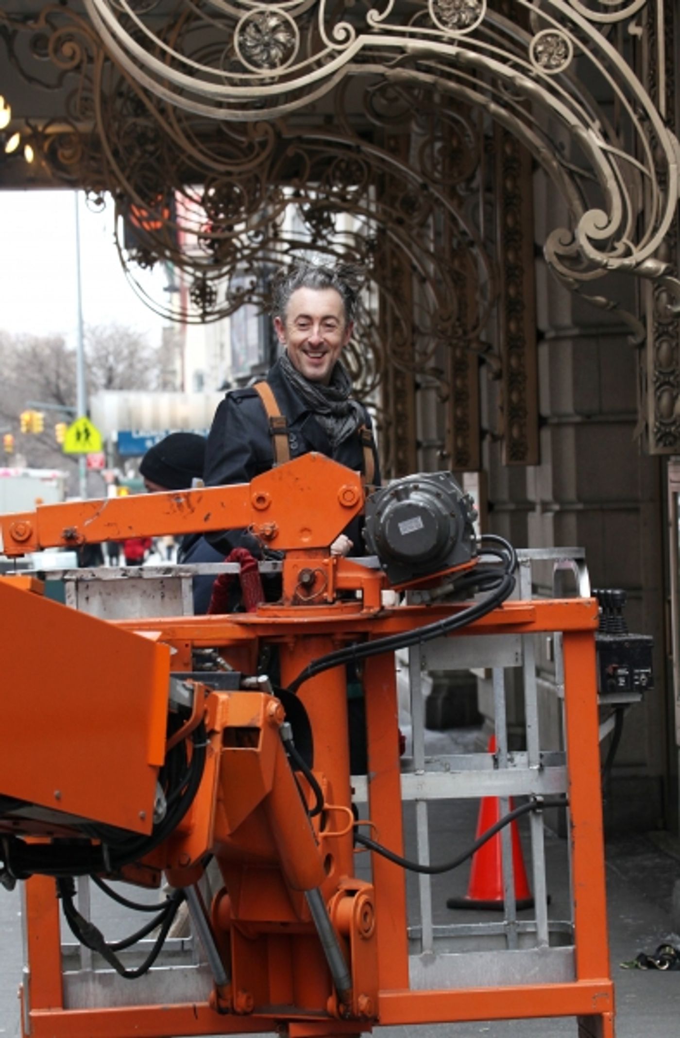 Photo Coverage:  Alan Cumming Helps Install MACBETH Marquee  Image