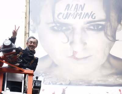 Alan Cumming, Tony and Olivier Award-winner ("Cabaret") participates in the installat Photo